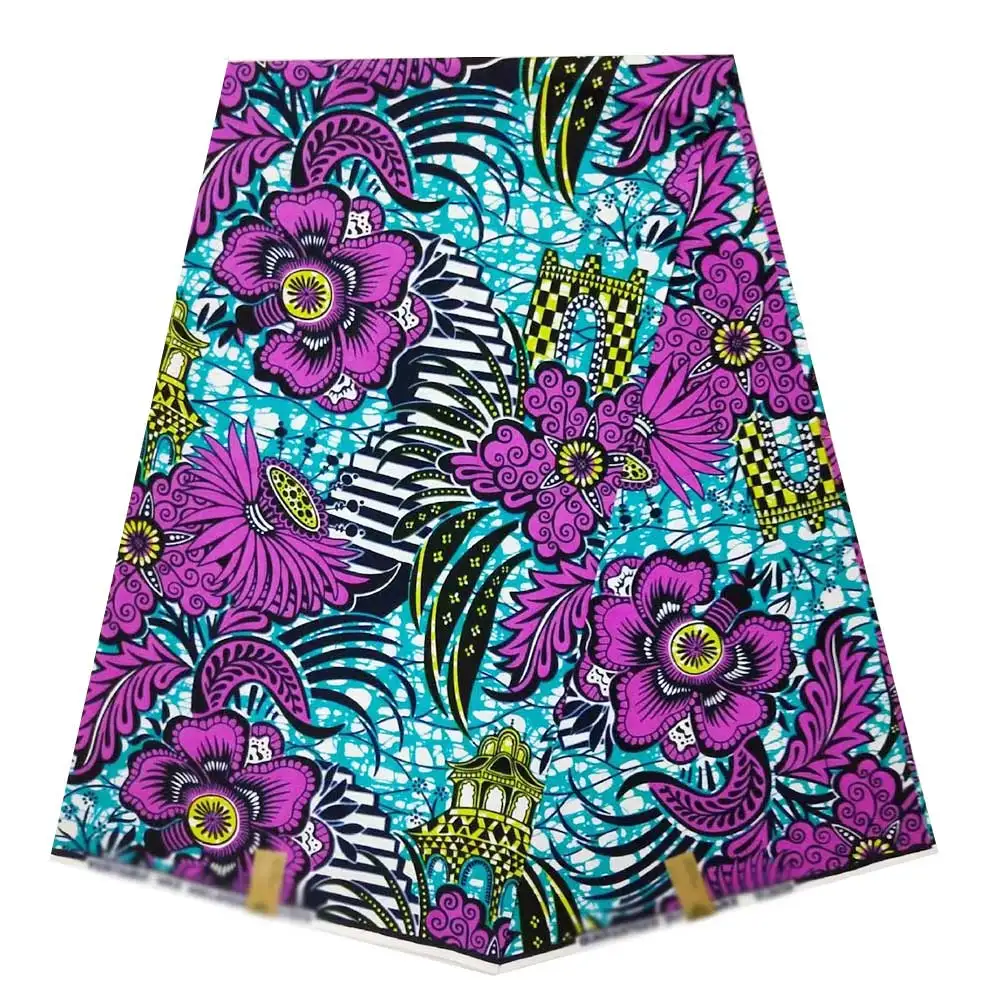 Настоящая голландская восковая ткань для платья из Анкары и Нигерии Гана(Африка) восковые ткани neatherland принт 11,11 хлопок 6 ярдов распродажа - Цвет: NNVW0007
