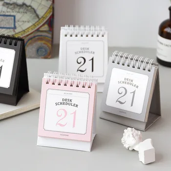 

2021 Simple Ins Style Mini Desk Calendar School Office Home Accessories Creative Desktop Decoration