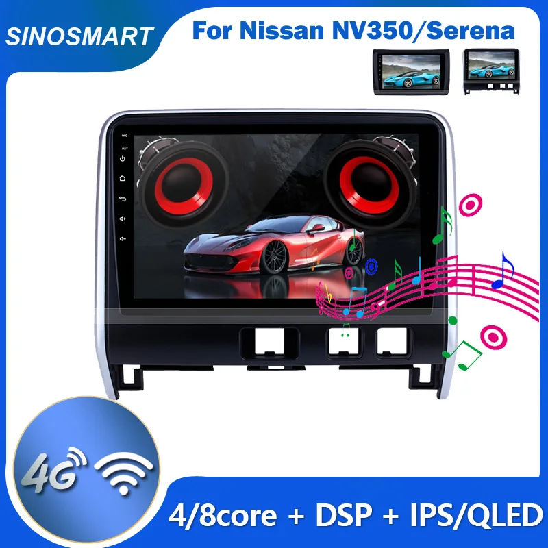 

SINOSMART for Nissan NV350/Serena 2016-2018 Car Navigation GPS Player 4G Network 8 Core CPU DSP