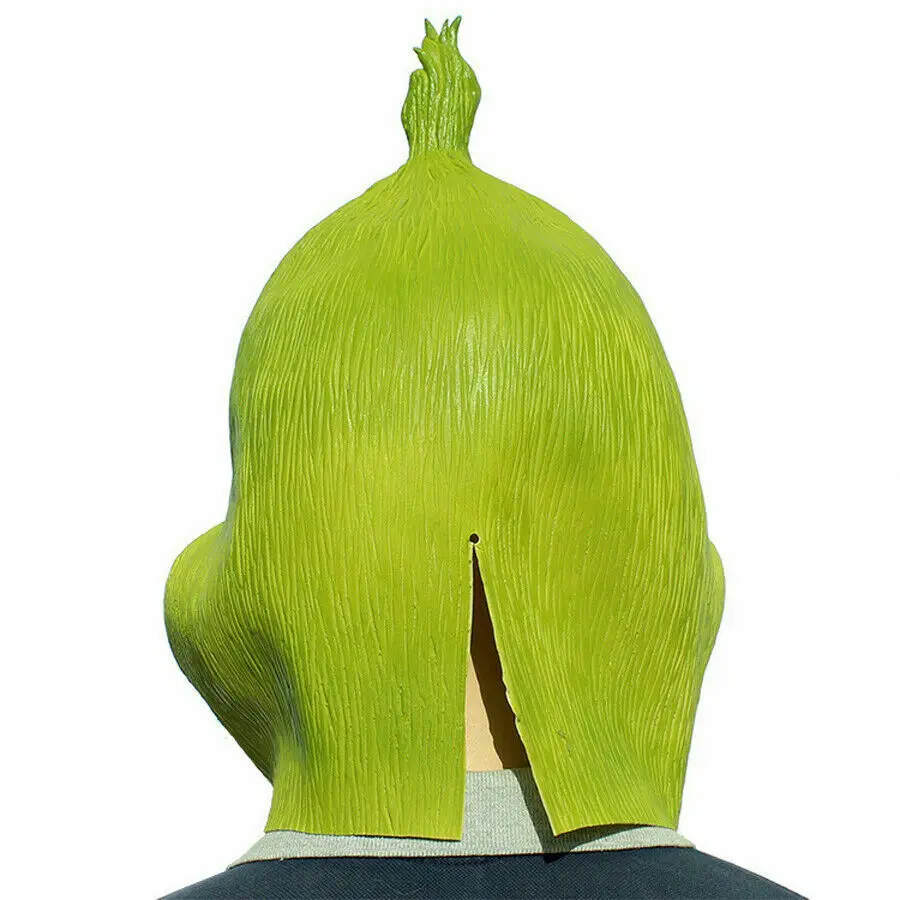 Смешные Grinch маска палантин Рождество Косплей вечерние Bsll Полная Голова Латекс Хэллоуин-шлем