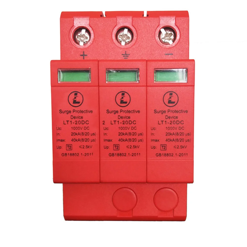 

Durable Photovoltaic Plug Style Warning Indicator Mini Surge Protector Accessories Stop Device Protection Home Low Voltage DC PC