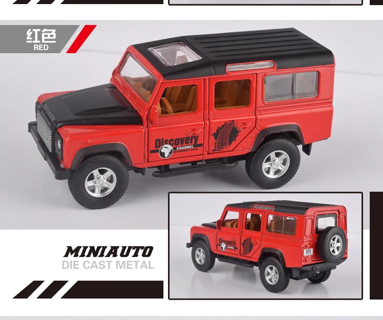 1:32 Высокая Имитация Land Defender Jeep мальчик детская модельная игрушка сплав звук и свет оттяните назад