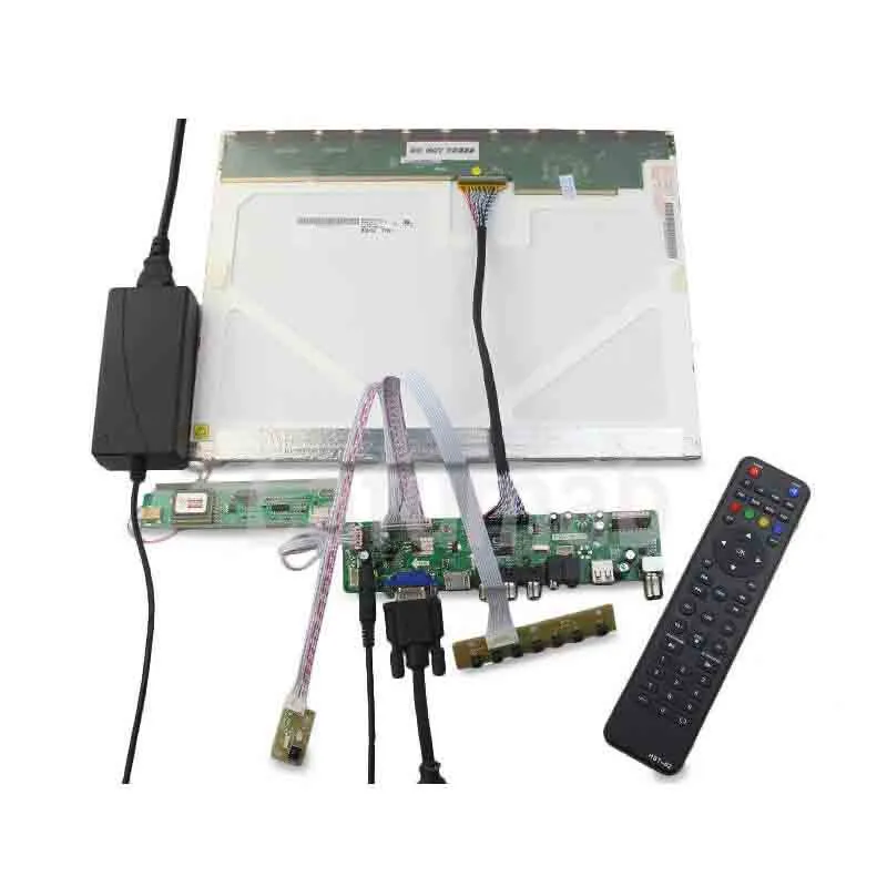 Latumab LCD/светодиодный драйвер контроллера для MT190AW01 V5 V.5 TV + HDMI VGA CVBS USB светодиодный