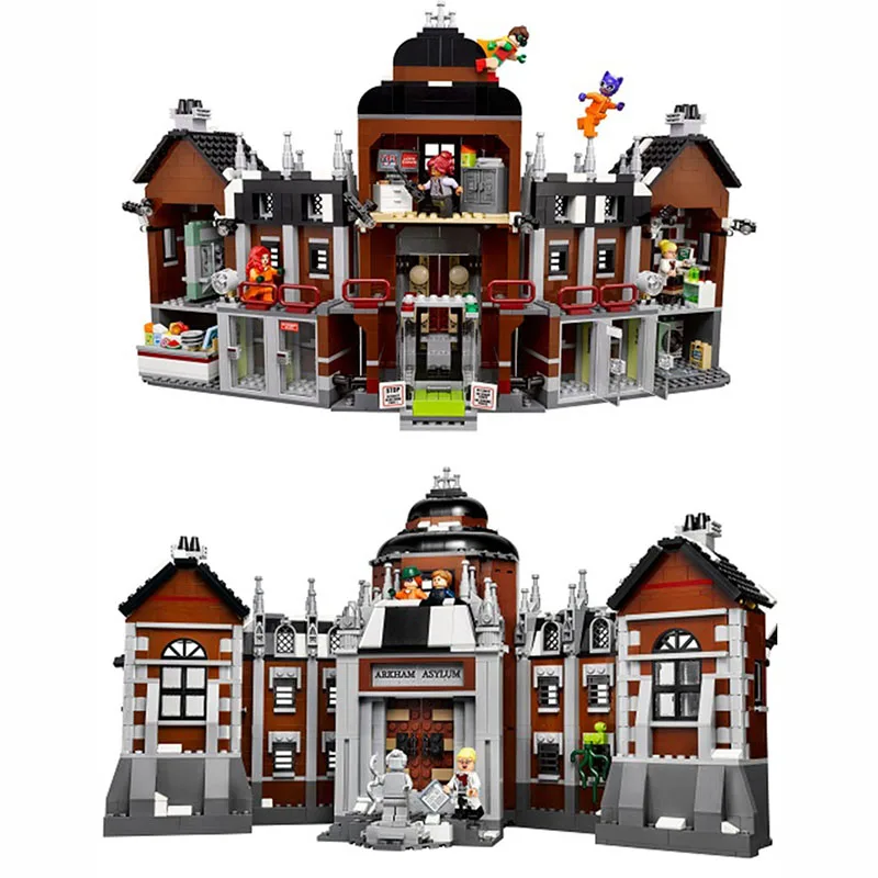 Compatible Legoing Batman DC Comics Arkham Asylum Robin Super Heroes Building Blocks Bricks Toys fo