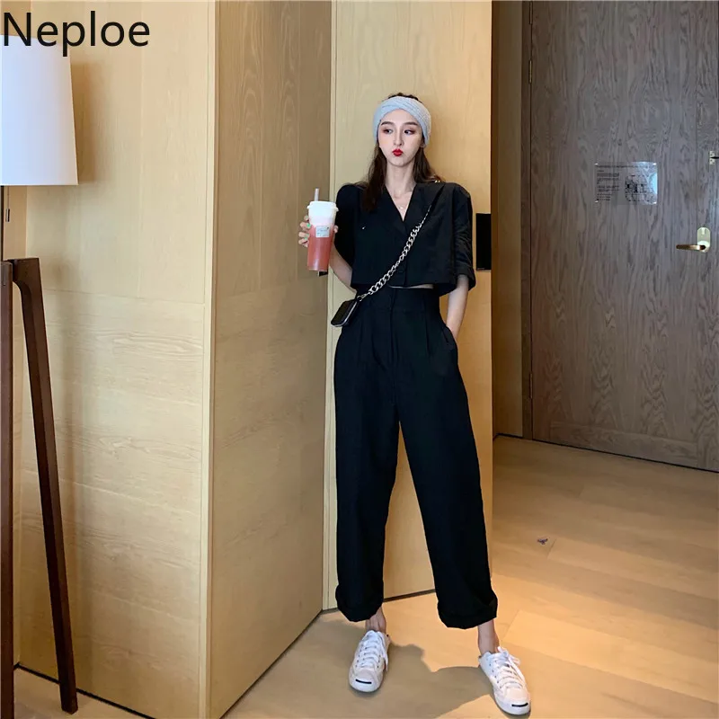 Женский офисный комплект Neploe повседневный из 2 предметов топ с отложным
