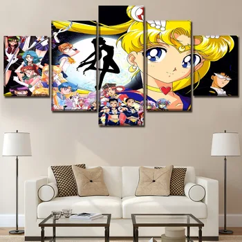 

Anime Sailor Moon Painting Full Round Drill Diamond 5D Embroidery Cross Stitch Picture Mosaic Wall Art Home Decor Handmade Gift