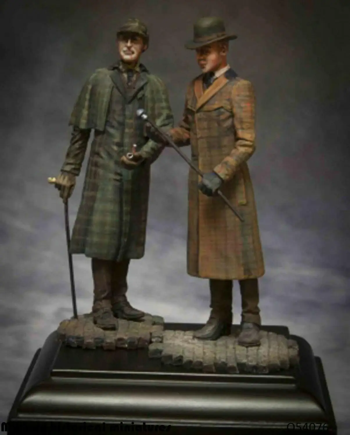

Unassambled 1/32 54mm ancient stand include 2 figures with base Resin figure miniature model kits Unpainted