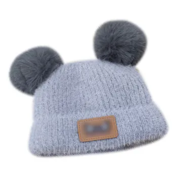 

Baby Hat Knitted ball Hat For Girls Fashion Cute Boys Caps Spring Children's Hats Caps