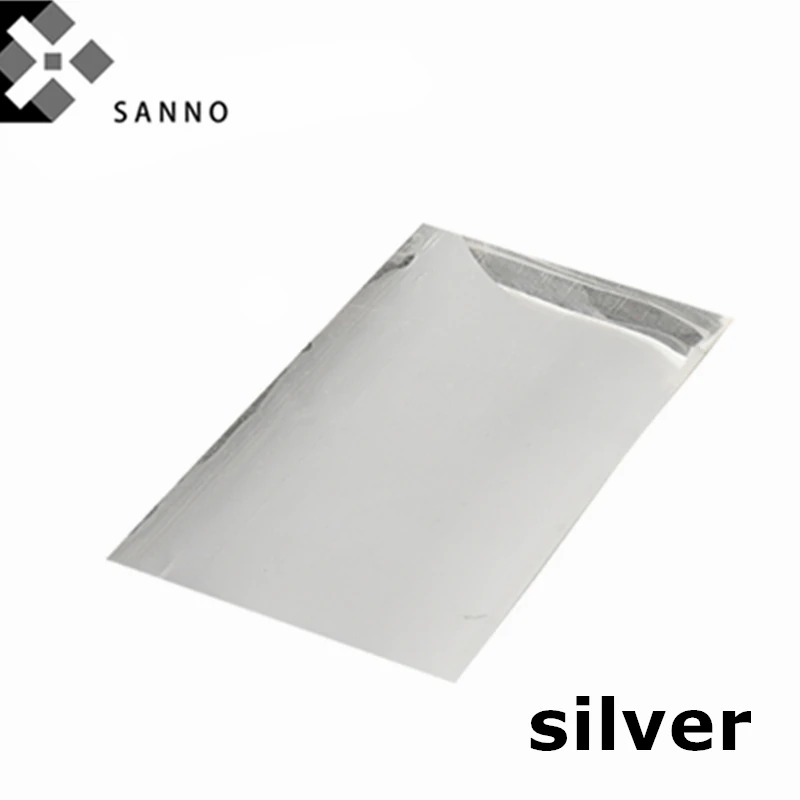 

99.99% purity silver plate Ag ≧ 99.99 conductive silver sheet 0.01x50x100mm - 2x50x100mm diy Ag silver foil coil for lab