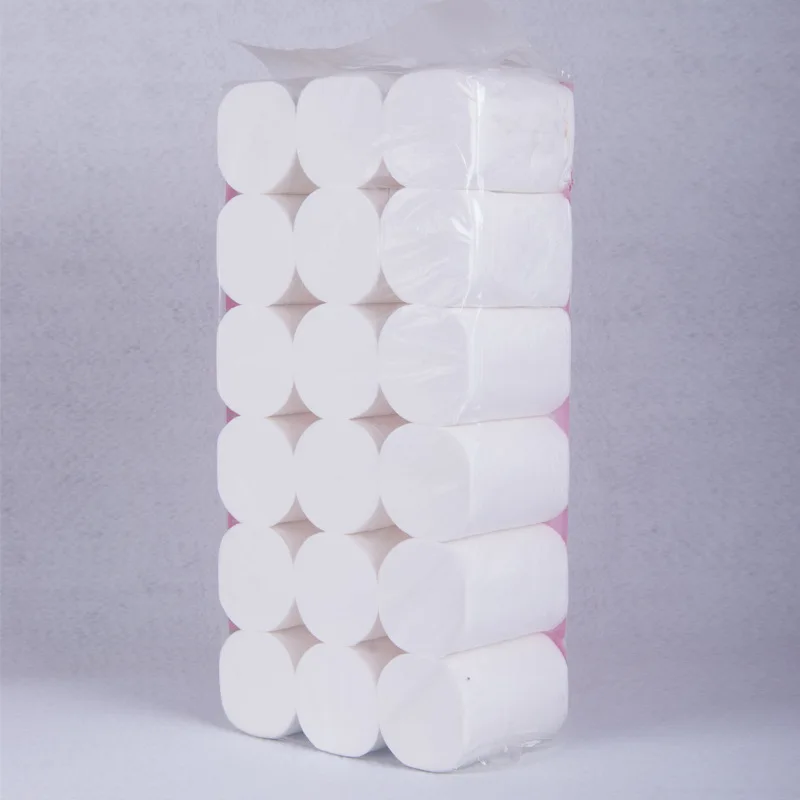 

Snow Musen Toilet Paper Rolls 5 Jin 18 Volume Large Curls Height 12.4 Diameter 9 Centimeter Pure Wood Pulp Shotcrete