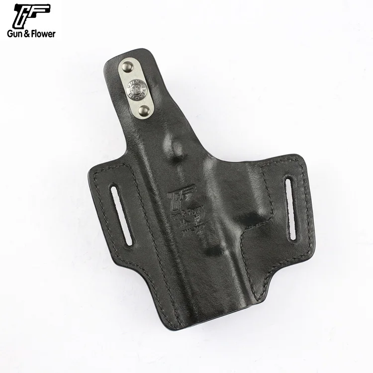 Пистолет с цветочным рисунком Glock 17/22/31 скрытый OWB кожаный мешок с открытым верхом два слота ремень правая рука кобура для пистолета
