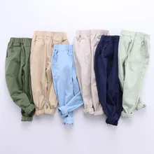 Штаны для мальчиков г. Новые Стильные Детские противомоскитные штаны тонкие брюки летние повседневные штаны для больших мальчиков модные хлопковые льняные штаны