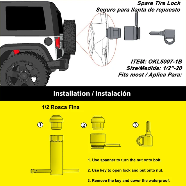 Jeep Wrangler Spare Tire Lock Key atelieryuwa.ciao.jp