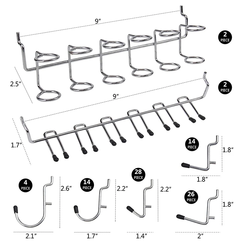 Other Home & Living 170 PCS Pegboard Hook Assortment Pegboard