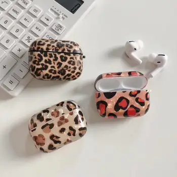 

Luxury Leopard pattern For Airpods pro Case Bluetooth Earphone Protective Cover for AirPod 1/2 Case Silicone Charging box case