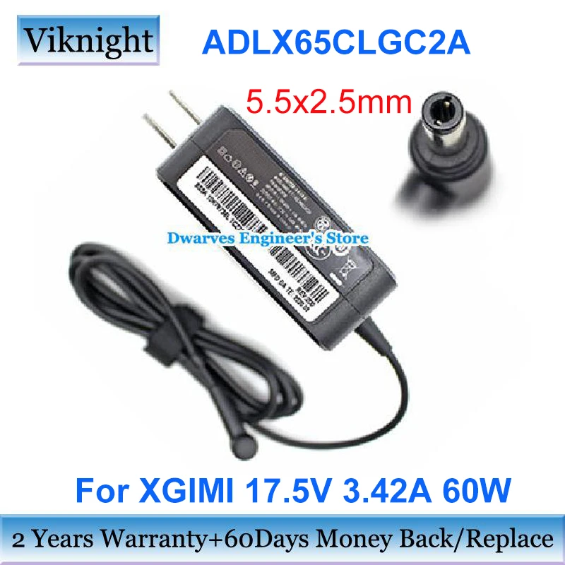 

Genuine ADLX65CLGC2A 17.5V 3.42A AC Adapter ADP-60AW A 5A10K78736 Charger 60W For XGIMI G03V PROJECTOR XJ03V PROJECTOR US Plug