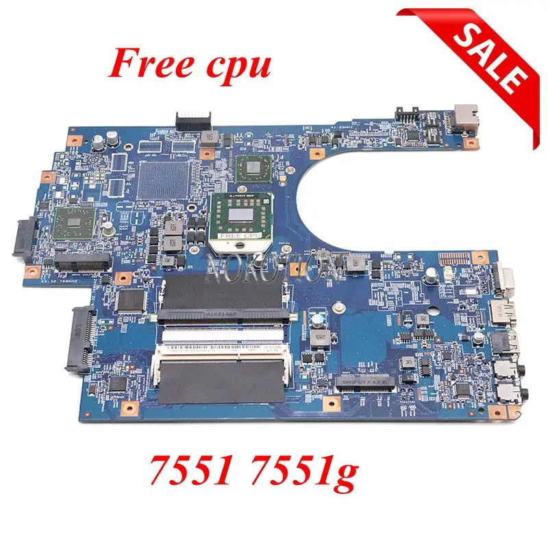 NOKOTION для acer aspire 7551 7551G материнская плата для ноутбука 48.4HP01.011 MBPT901001 MB. PT901.001 HD4200 DDR3 Бесплатный процессор
