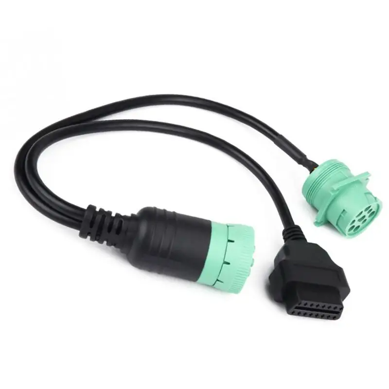 OBD 2 высокого Скорость удлинитель сплиттер Y-din-кабелем 9-контактный штыревой Женский до 16 Pin адаптер T8WF