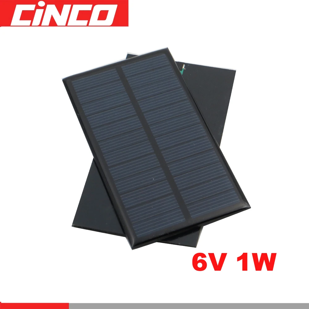 Solar Panel 110mm*60mm Solar Cells 1W 6V Solar Cell Phone Charger Home DIY  LED Lamp Outdoor Polycrystalline Silicon 6 V 1 W|Phụ tùng & phụ kiện năng  lượng mặt trời| - AliExpress