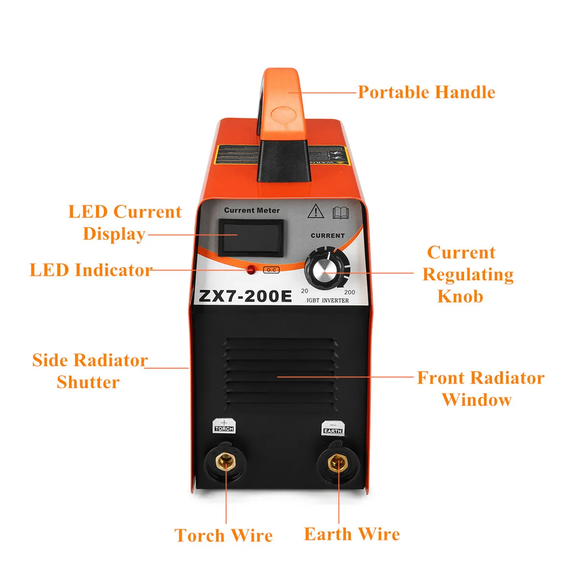 FORGELO ZX7-200E инвертор сварочный аппарат 110 V/220 V IGBT MMA Сварочный 120A светодиодный дисплей для домашнего начинающих легкий эффективный