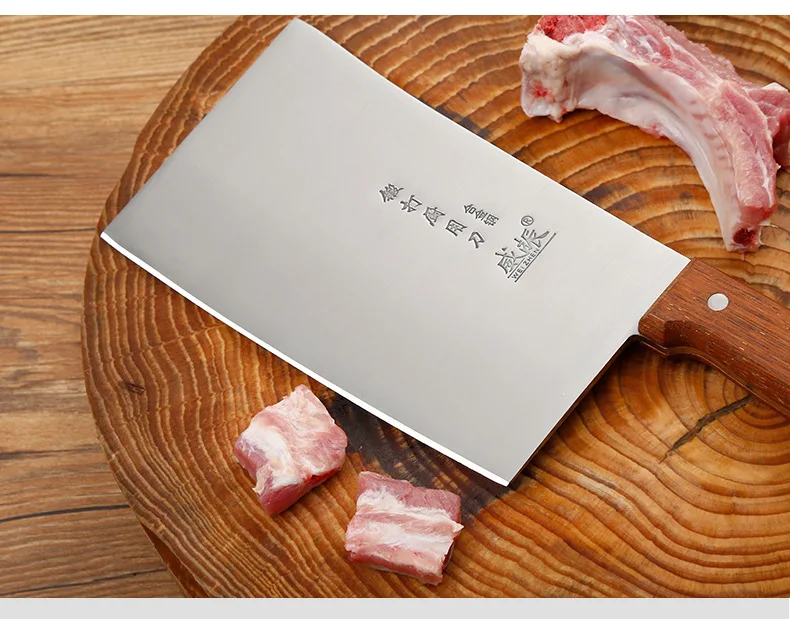 8 дюймов из нержавеющей стали профессиональный нож повара Мясник овощные Ножи острый нож для нарезки мяса кухонный мясницкий нож