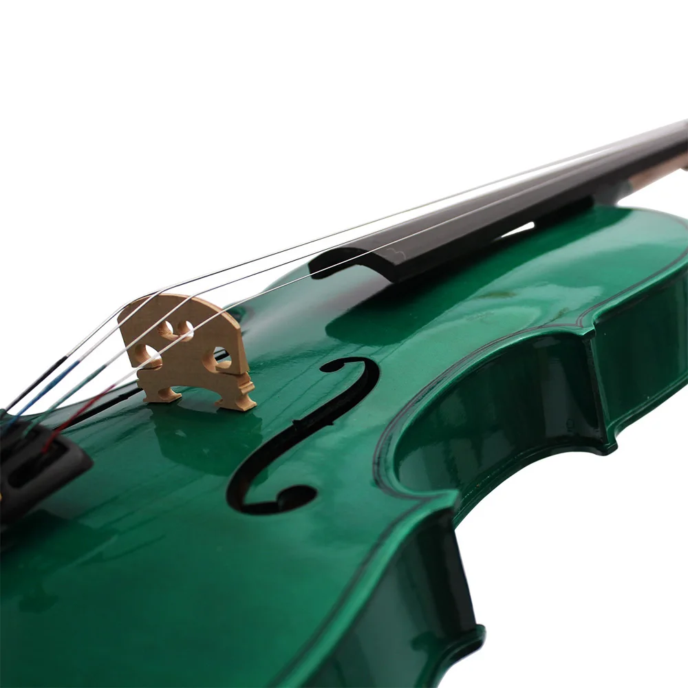 Professional 4/4 Viola Spruce Panel Solid Wood Dark Green Acoustic Viola Stringed Instrument With Case Bow For Musical Lover