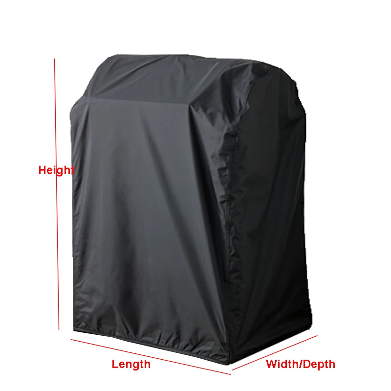 BBQ Grill cover 77x58xH110cm/77x60xH107cm Balck color waterproofed made Patio covers grill cover