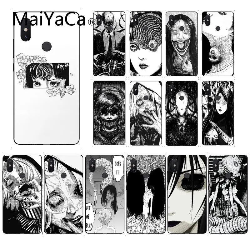 Мягкий чехол для телефона Junji Ito Tees Horror Custom Photo Xiaomi Mi 6 Mix2 Mix2S Note3 8 8SE Redmi 5 5Plus Note4 4X Note5 |