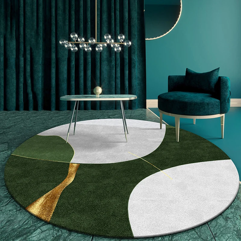 Ковер круглой формы в скандинавском стиле большой современный ковер для