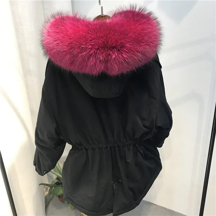 Стиль пуховик женский короткий корейский стиль Dongdaemun большой воротник из натурального меха толстое повседневное пальто поколение