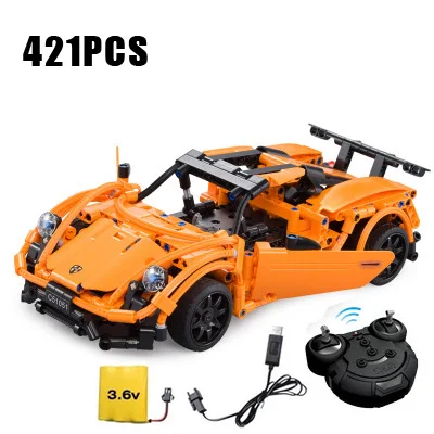 Buliding block RC Car Technic 1586 шт. CADA F1 и Bugatti Супер гоночный автомобиль функция электропитания для сбора игрушек автомобиль подарок - Цвет: C51051