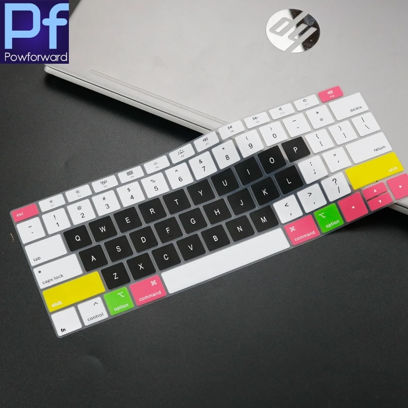 candyblack Силиконовая крышка клавиатуры для новейший MacBook Air 13 A1932 retina дисплей и Touch ID мягкая сенсорная клавиатура кожа A 1932 - Цвет: candyblack