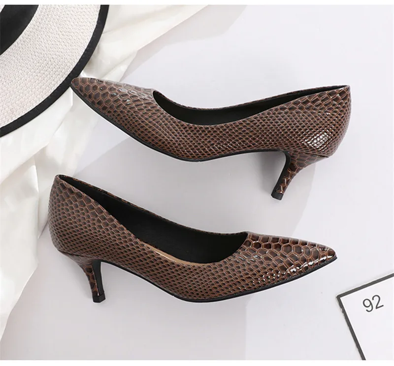 2020 Spring Summer New Slip On Pumps Women's Shoes Sexy Pointed Toe Office Ladies Work Shoes Small High Heels Female Pumps Shoes (19)