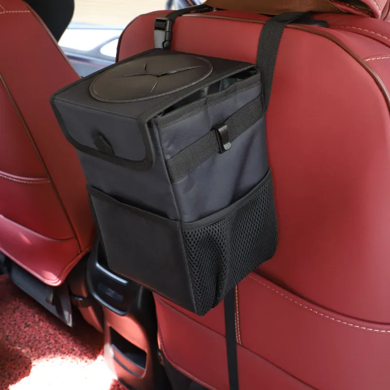 

Multifunction Portable Car Seat Back Garbage Pouch Leak-proof Dust Holder Oxford Cloth Organizer Storage Bag Automobile Supplies