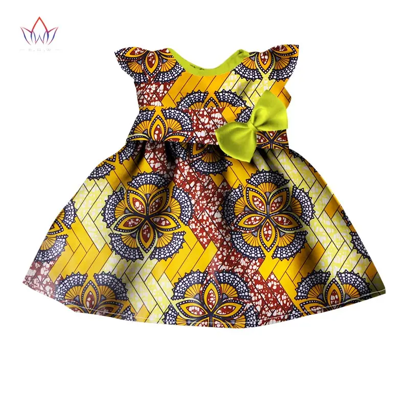 BRW/Одежда для маленьких девочек; Брендовое летнее платье; стильные вечерние платья без рукавов с принтом Дашики в африканском стиле для девочек; винтажная одежда; WYT42
