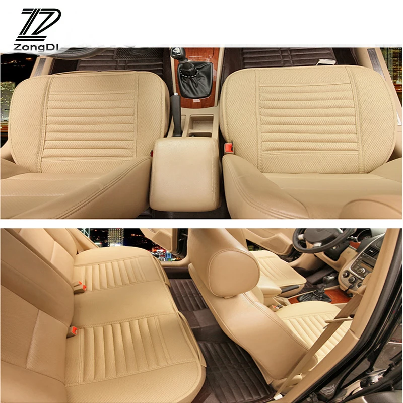Новинка 2018 чехлы для сидений ZD из искусственной кожи Audi A4 B7 B5 A6 C6 Q5 TT S6 Honda Civic 2006 2011