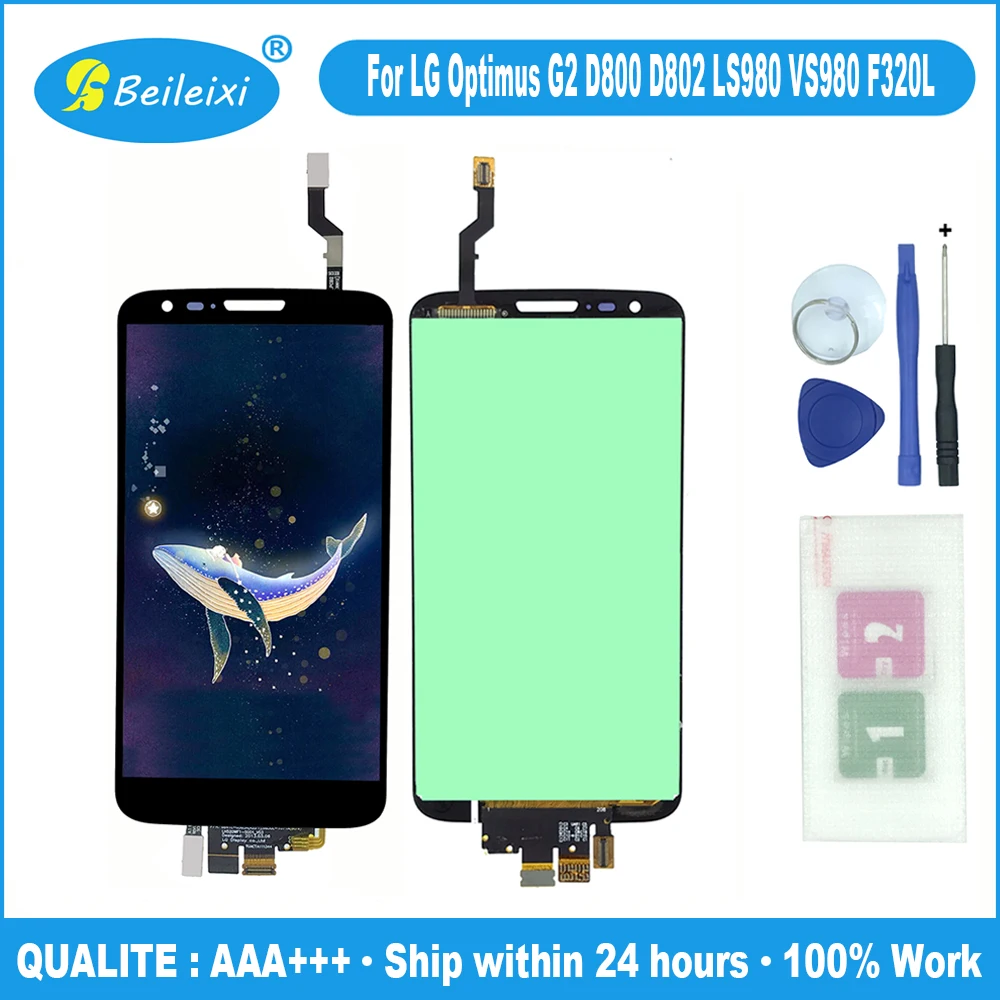 ЖК дисплей сенсорный экран Оцифровка сборки для LG Optimus G2 D800 D801 D802 D803 D806 LS980 VS980 F320L