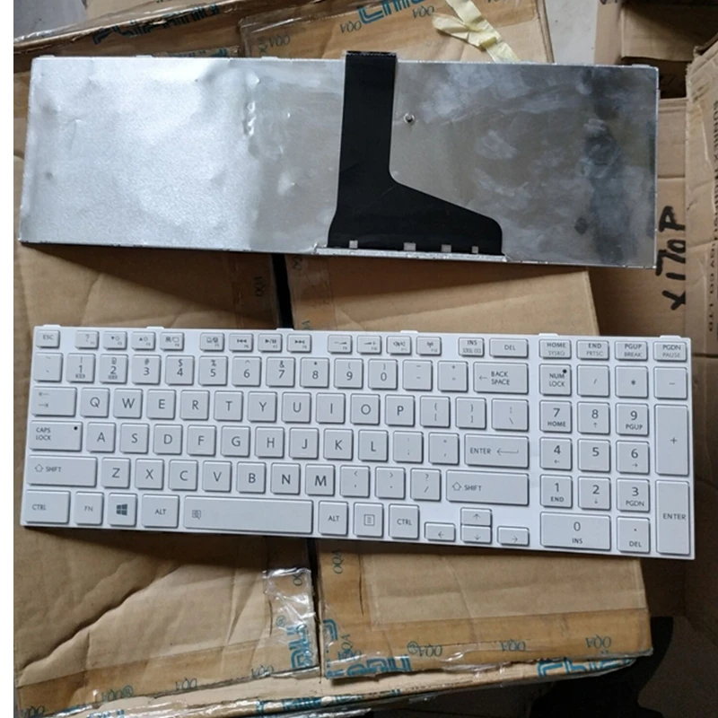 США раскладка Клавиатура ноутбука Замена для Toshiba Satellite Pro L850 L850-T02B белый