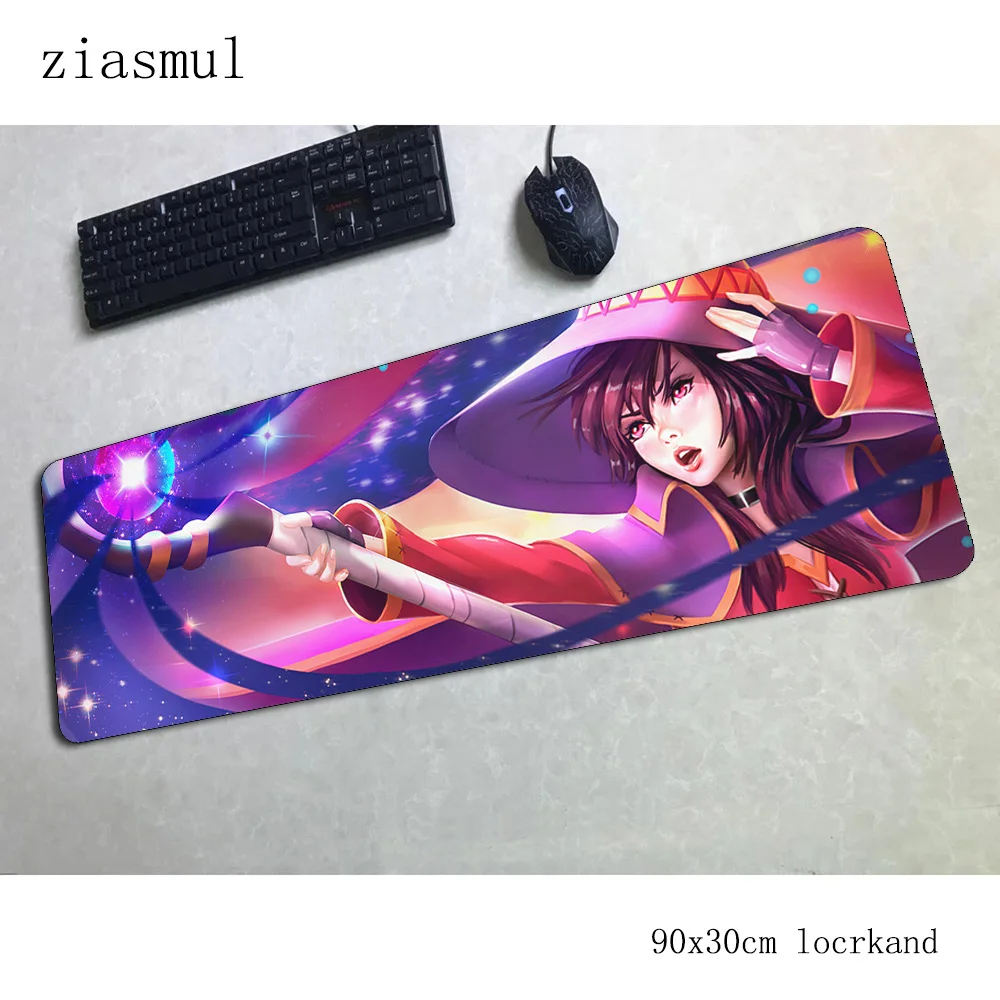 Коврик для мыши megumin 900x300x3 мм профессиональные игровые коврики для мыши геймер инди-поп персонализированные коврики для мыши Клавиатура ПК pad