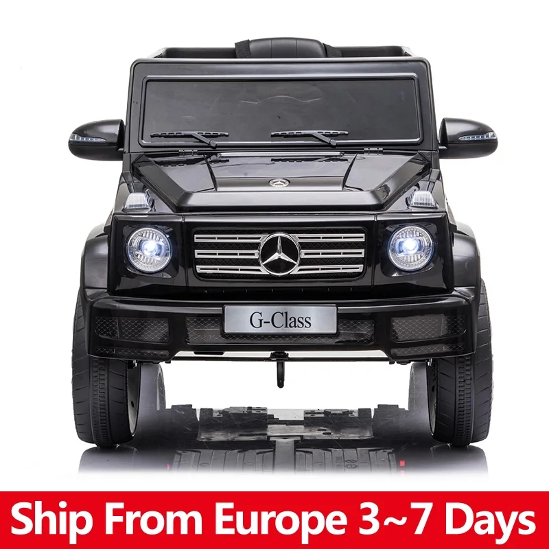 Coche eléctrico Mercedes Benz G500 para niños, coche de doble tracción, batería de 12V y 7A, mando a distancia de 2,4G, coche para bebé, juguetes para niños, regalo