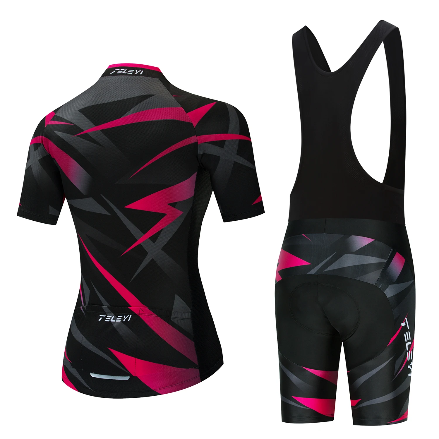 teleyi Pro Team Cycling Jersey Set Women Summer Bike Clothes MTB Ropa Ciclismo Bicycle Uniforme Maillot Quick Dry 5D Pad