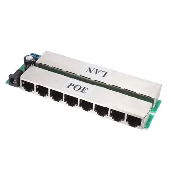 

uxcell 8 Port POE Injector Splitter DC 12-48V Power Over Ethernet Injector Adapter Power Supply Module