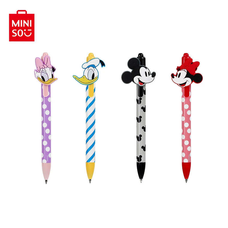 ミニソミッキーマウスコレクションペン 0 5mm 黒インク 4ペンセット 学校 オフィス 文房具用 ジェルペン Aliexpress