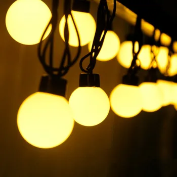 

5M 20LEDs EU Plug LED String Light 4CM Super Big Ball AC110V 220V Outdoor Lighing for Christmas Party festival Decoration