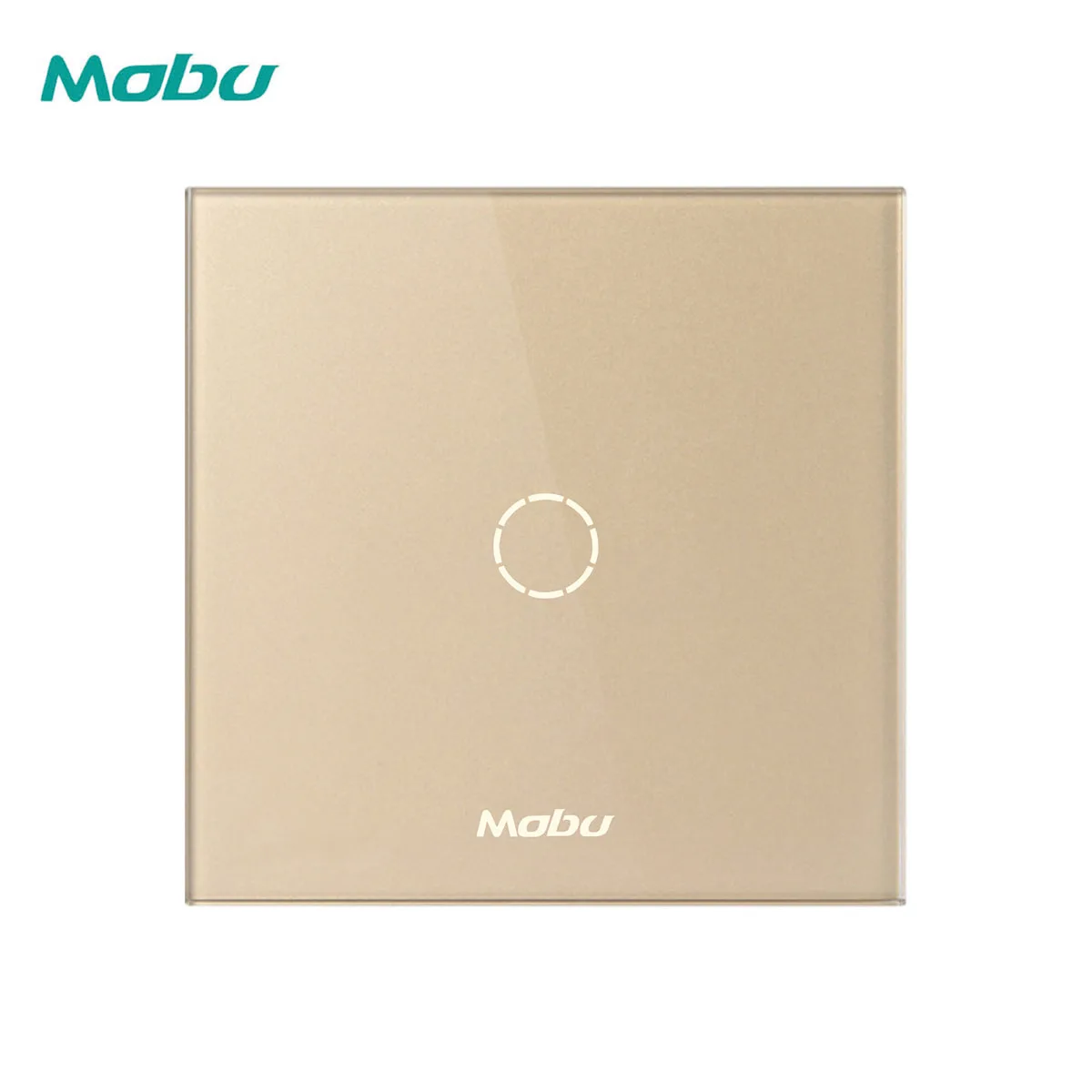 Mobu 1 комплект 1 способ, Хрустальная стеклянная панель сенсорный выключатель, настенный светильник сенсорный экран переключатель