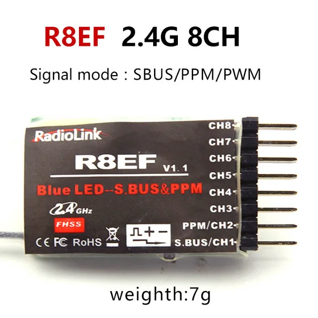 Radiolink R12DSM R12DS R9DS R8FM R8EF R8FM R6DSM R6DS R6FG R6F приемник 2,4G усилитель сигнала для передатчика радиоуправляемой модели к компьютеру