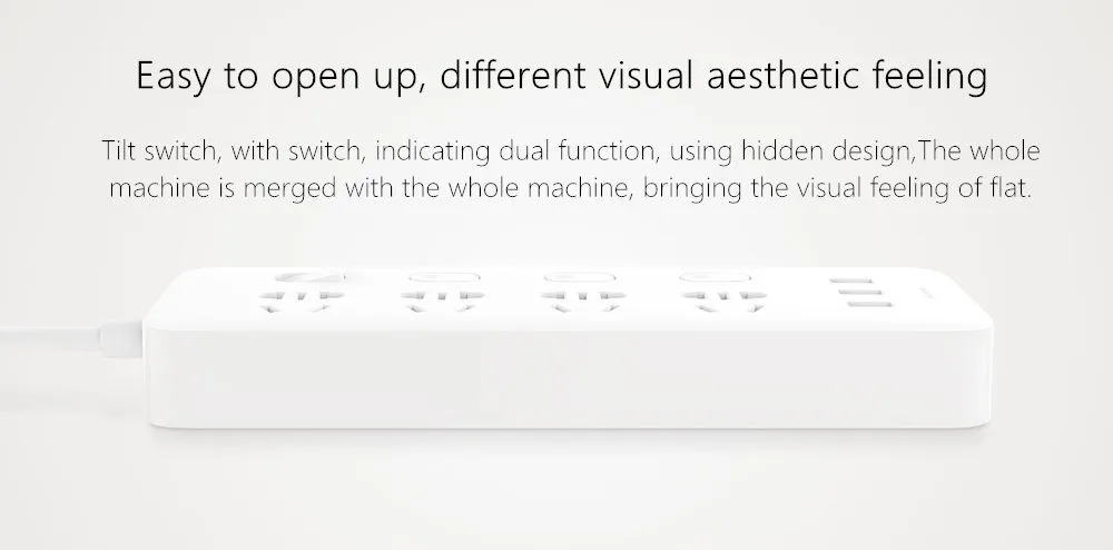 Xiaomi Mijia Power Socket Strip With Control Switch 3 USB 4 Ports Plug Extension Patch Board panel EU 2500W For Mi Home xiomi (21)