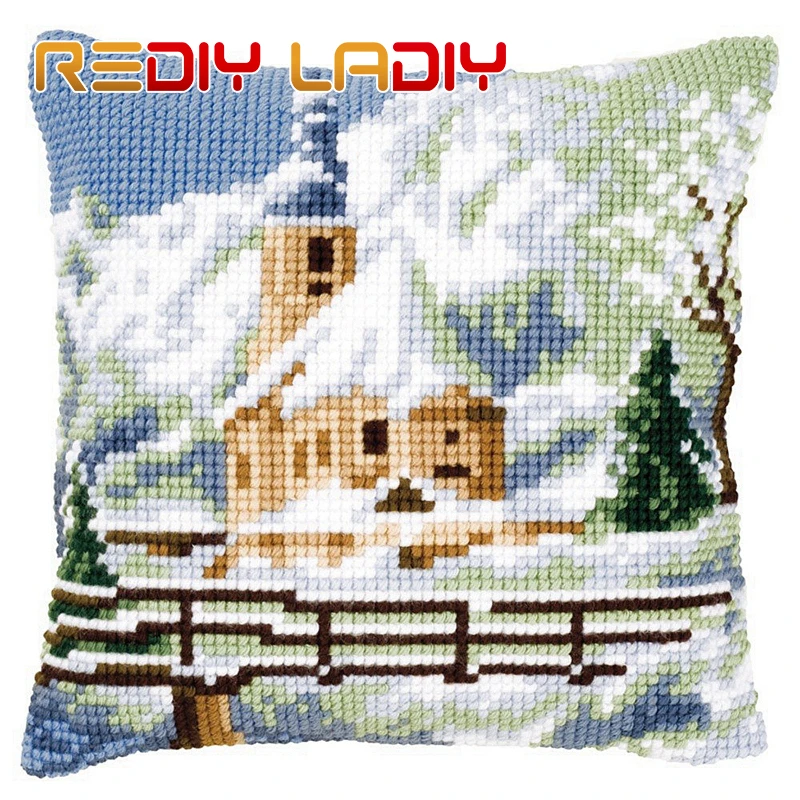 Чехол для подушки REDIY с крестиком декоративная подушка ландшафтного дома чехол