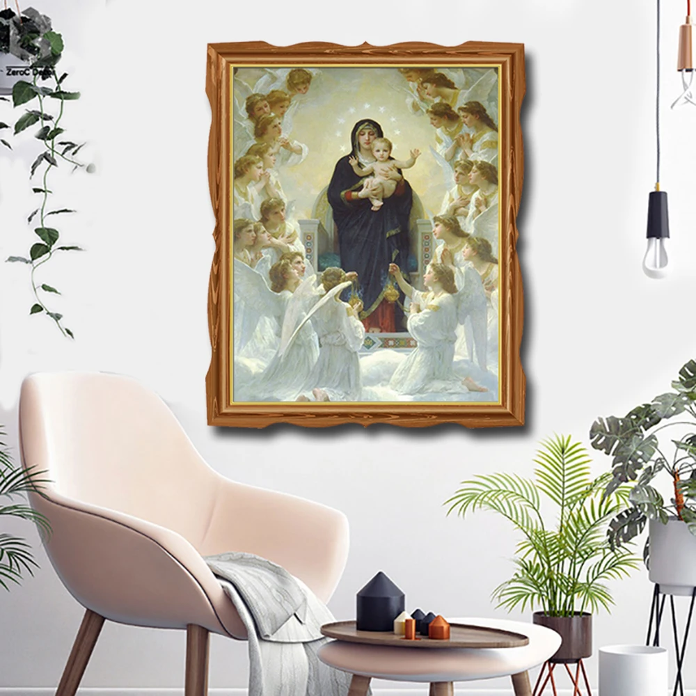 Virgin Mary by Da Vinci настенные художественные картины холст с печатью постера живопись, каллиграфия декоративная картина для гостиной дома