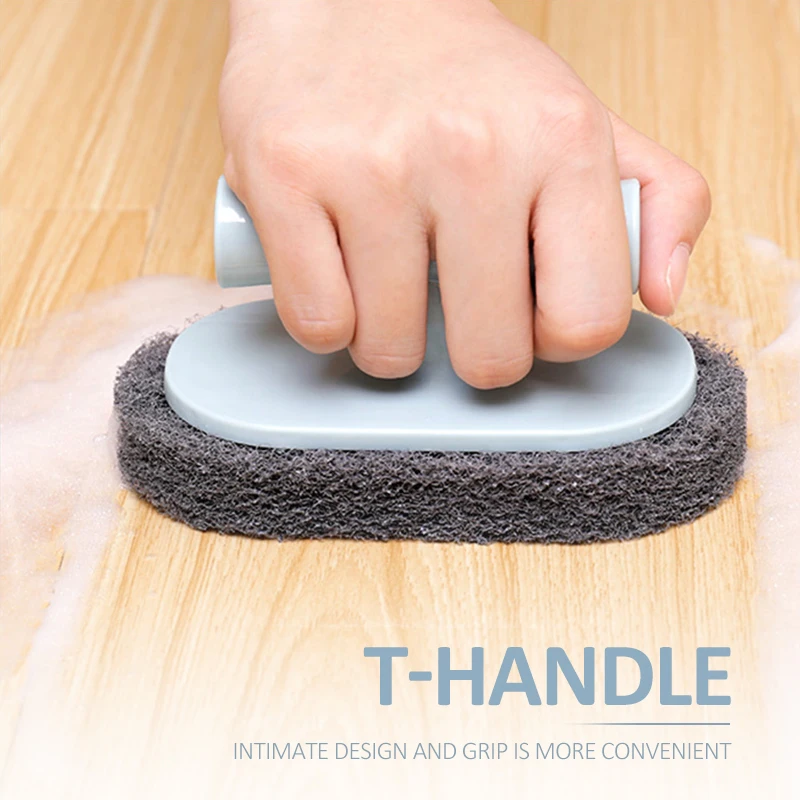 Portable 3 Colors Car Wash T-handle Wax Polishing Compound Sponge Tyre Brush Brush Bathtub Sponge For Kitchen Accessories